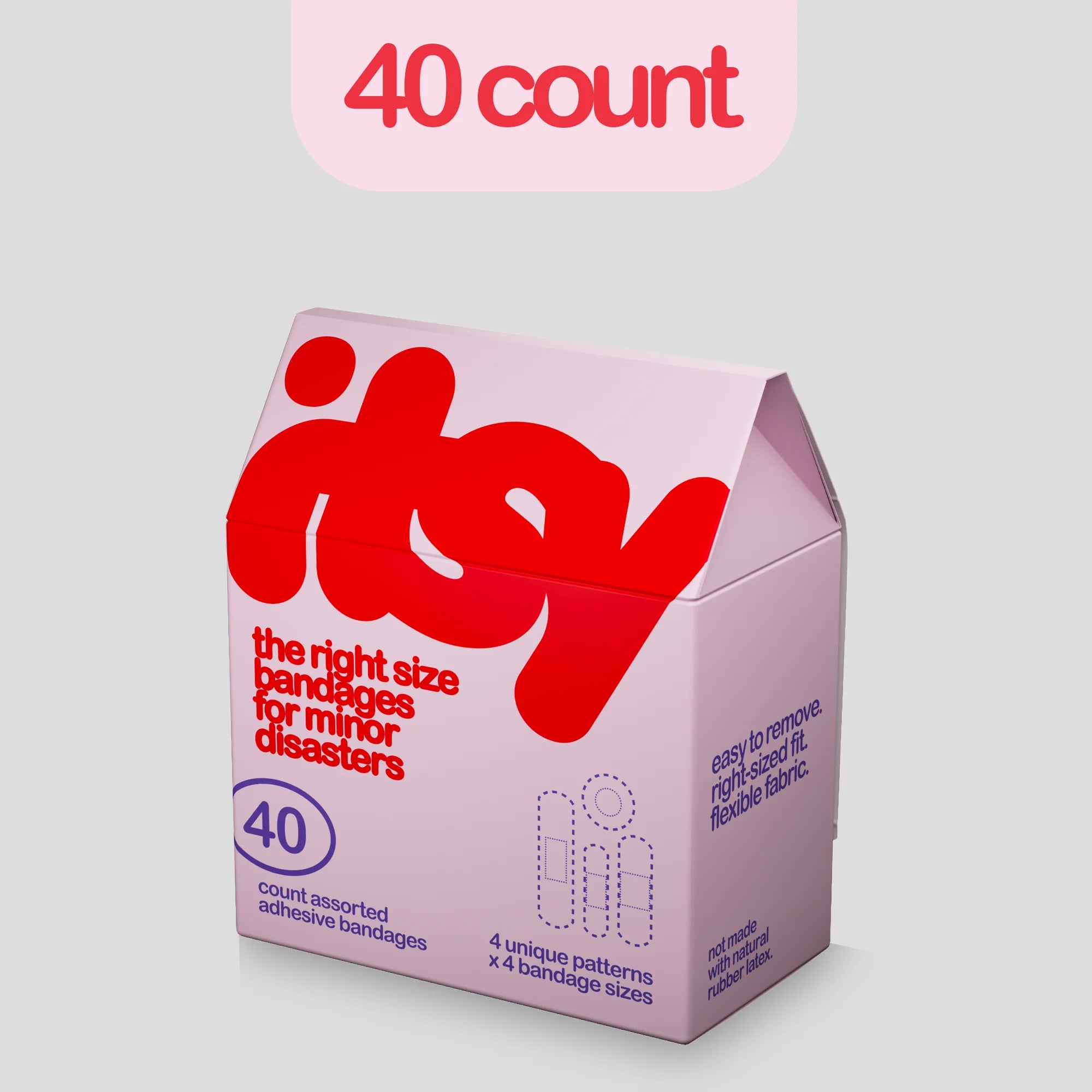 itsy adhesive bandage box, pink colorway