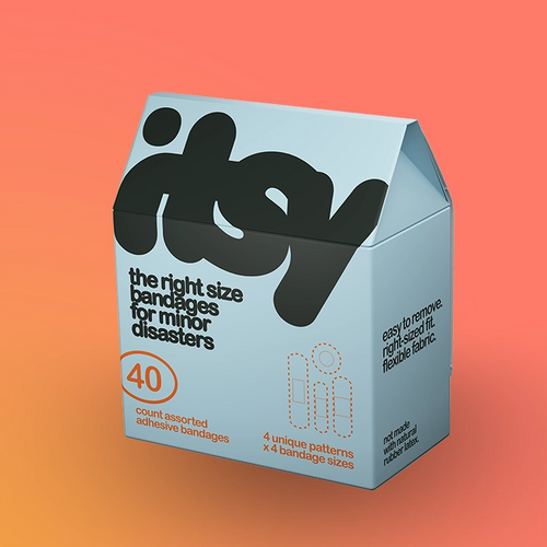 itsy Blue bandage box, 40 count