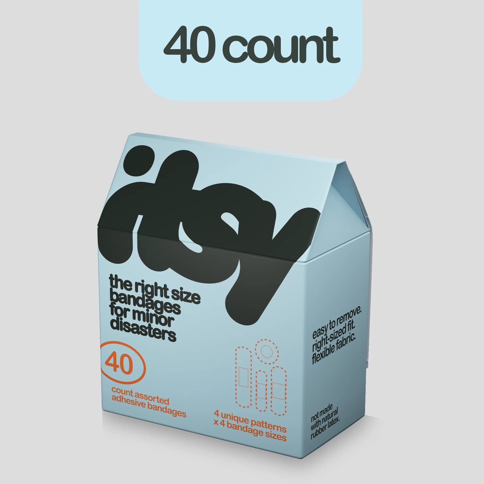 itsy adhesive bandage box, blue colorway