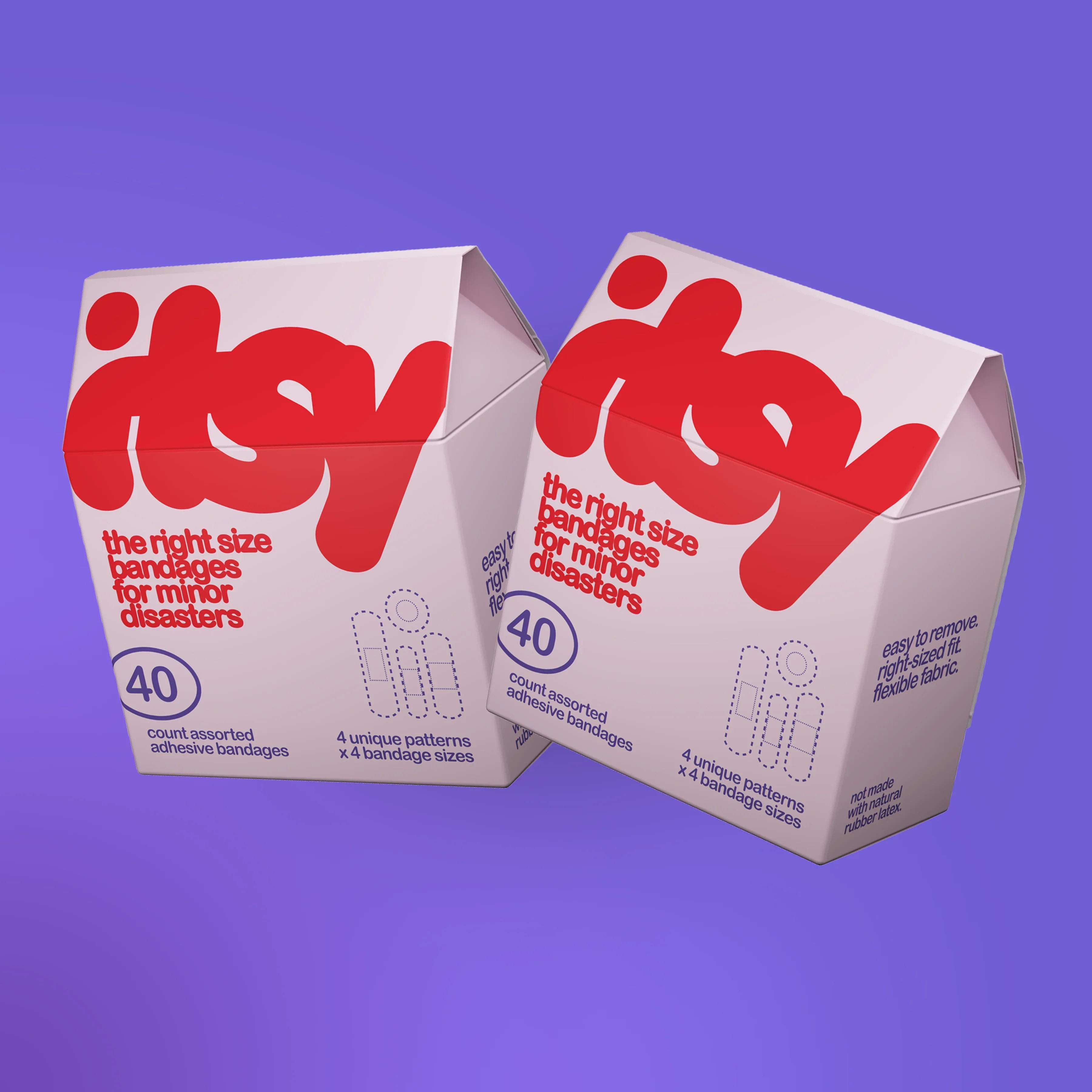 itsy 2-pack bandage box, pink + pink colorway
